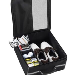 Ascot Golf Trunk Organizer Breathable Shoe Bag Storage - Black